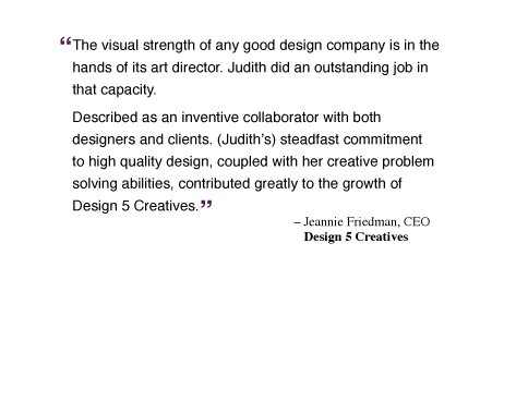 quote from Design 5 Creatives
